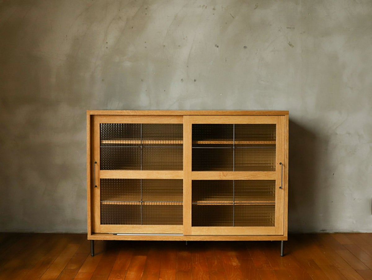 cadel slide glass cabinet high
